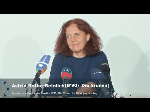 &quot;Bericht aus Erfurt&quot; – Landespressekonferenz mit Astrid Rothe-Beinlich (B´90 Die Grünen)