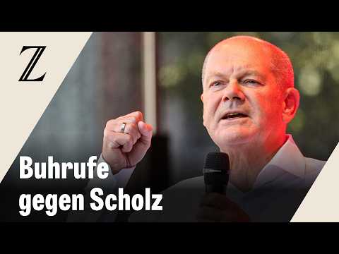 Zwischenrufe bei Scholz-Rede über &quot;irreguläre Migration&quot; in Jena