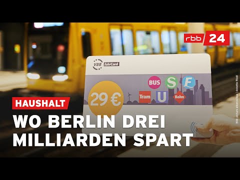 Berlin: Massive Einsparungen bei Verkehr, Umwelt und Kultur beschlossen