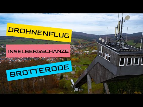 Drohnenflug an der legendären Inselbergschanze in Brotterode (4K)