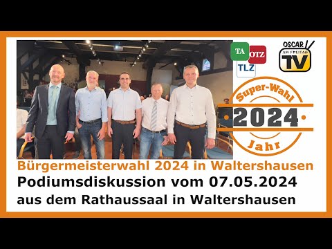 Zur Bürgermeisterwahl 2024 in Waltershausen: Die Podiumsdiskussion