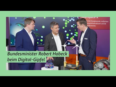 Bundesminister Robert Habeck beim Digital-Gipfel 2023