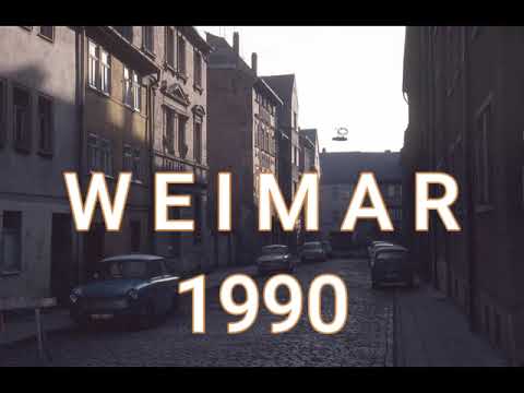 Weimar kurz nach der Wende im Jahr 1990, Impressionen einer Stadt in der ehemaligen DDR