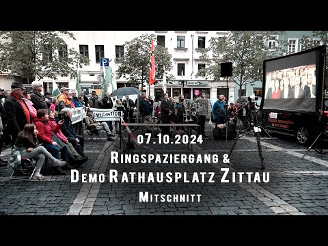 Spaziergang und Montagsdemo 07.10.2024 in Zittau