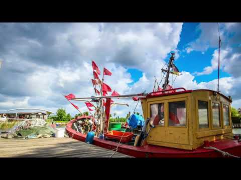 Der Naturhafen Loddin am Achterwasser auf Usedom