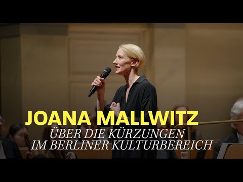 Joana Mallwitz zu den Kürzungen im Berliner Kulturbereich