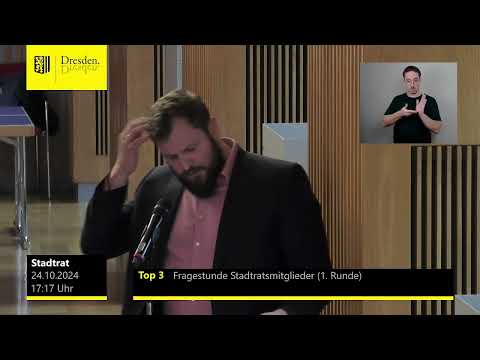 #staDDrat am 24. Oktober 2024 Thomas Ladzinski zur Carolabrücke