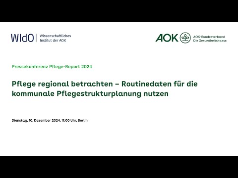 Pressekonferenz Pflege-Report 2024