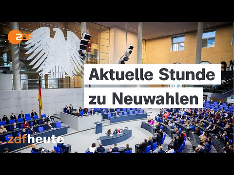 Bundestagsdebatte zu Vertrauensfrage und Neuwahlen