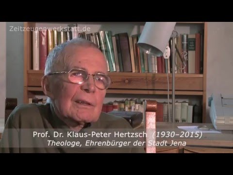 Klaus-Peter Hertzsch (1930–2015): Erinnerungen des Theologen und Ehrenbürgers