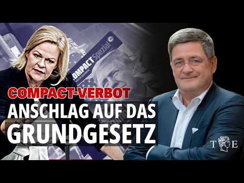 Rettet die Pressefreiheit! - Roland Tichy kommentiert das Verbot von Compact - es geht uns alle an