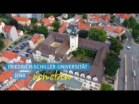 Die Friedrich-Schiller-Universität Jena von oben