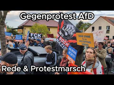 Werder 12.09.24 Omas gegen Rechts Rede, Gegendemo AfD, Brandenburg