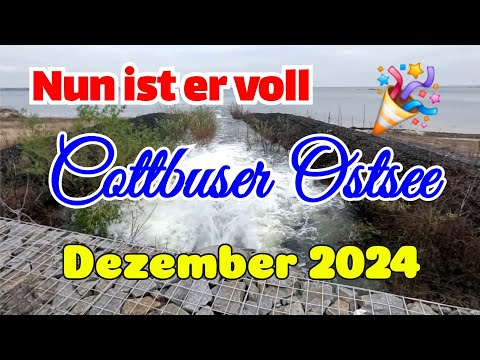 Cottbuser Ostsee / Dezember 2024 / Zielwasserstand (fast) erreicht #flutung