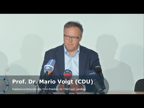 &quot;Bericht aus Erfurt&quot; – Landespressekonferenz mit Prof. Dr. Mario Voigt (CDU)